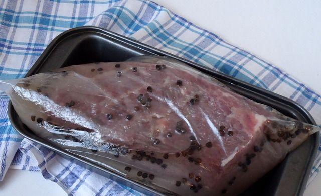 Шаг 4 приготовления Говядина маринованная в водке