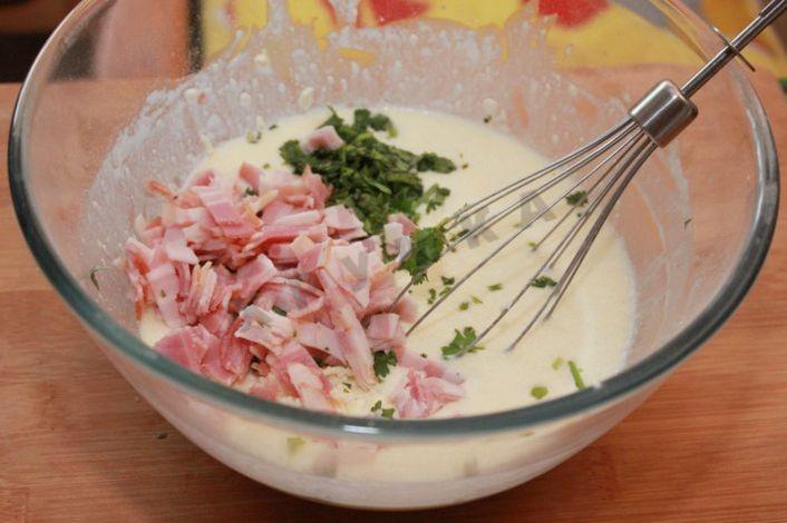 Шаг 6 приготовления Суфле с сыром и беконом Малхолланд драйв