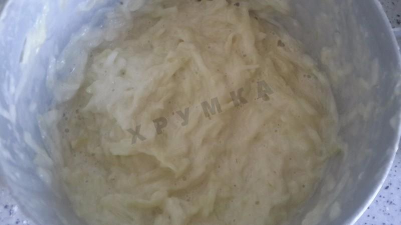 Шаг 4 приготовления Кабачковые драники