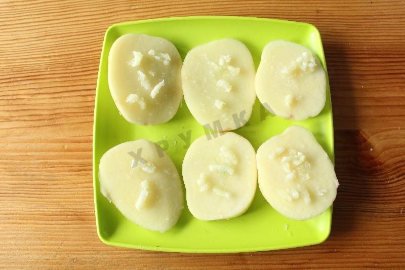 Шаг 2 приготовления Картошка запеченная с помидорами