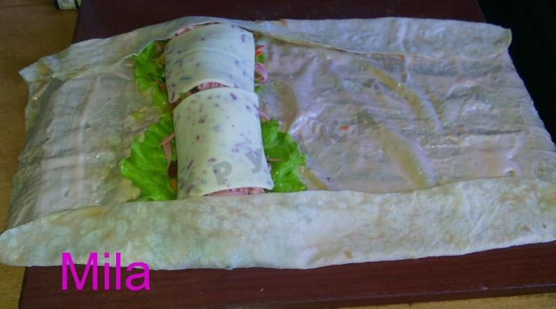 Шаг 10 приготовления Шаурма по-домашнему