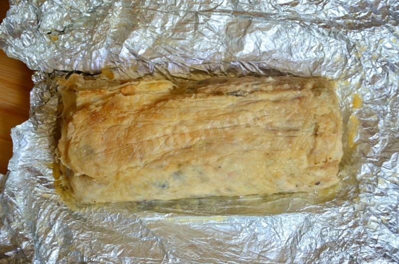 Шаг 14 приготовления Ветчина куриная с шампиньонами и сухими специями