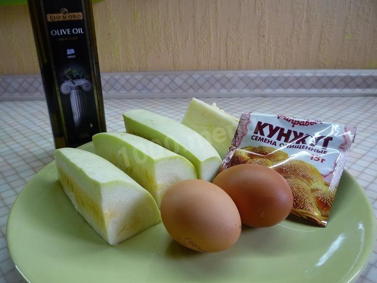 Шаг 1 приготовления Кабачковые пальчике в кунжуте