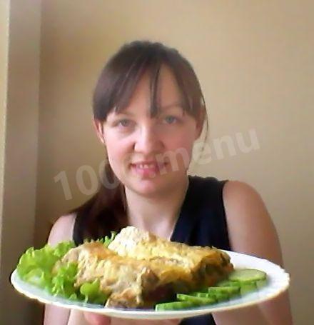 Шаг 18 приготовления Лаваш в духовке с начинкой из овощей