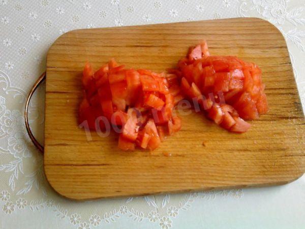 Шаг 3 приготовления Лаваш в духовке с начинкой из овощей