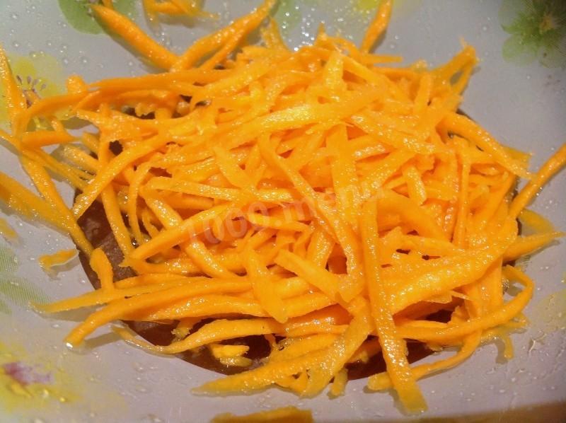 Шаг 4 приготовления Хе морковное рыбное с уксусом