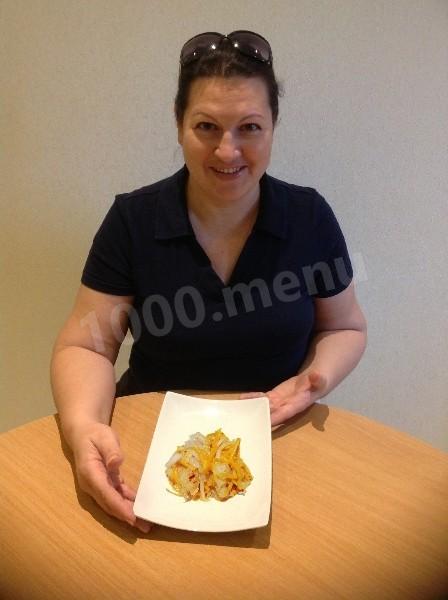 Шаг 9 приготовления Хе морковное рыбное с уксусом