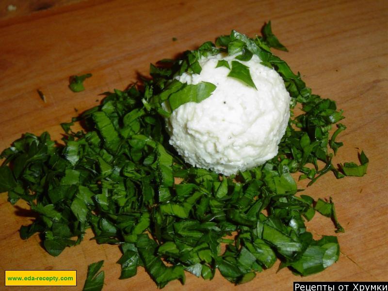 Шаг 4 приготовления Закусочные шарики с помидорами-черри и брынзой