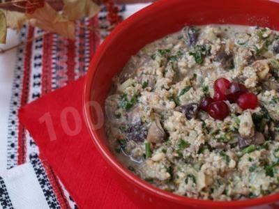 Шаг 5 приготовления Грибной сациви