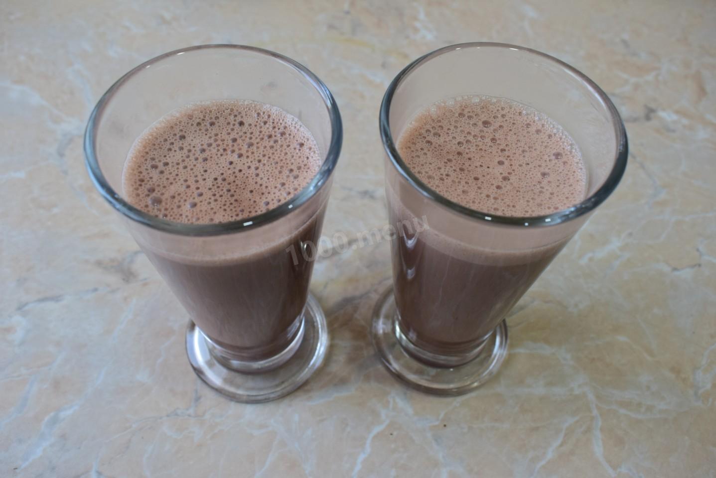 Шаг 6 приготовления Молочный коктейль с какао