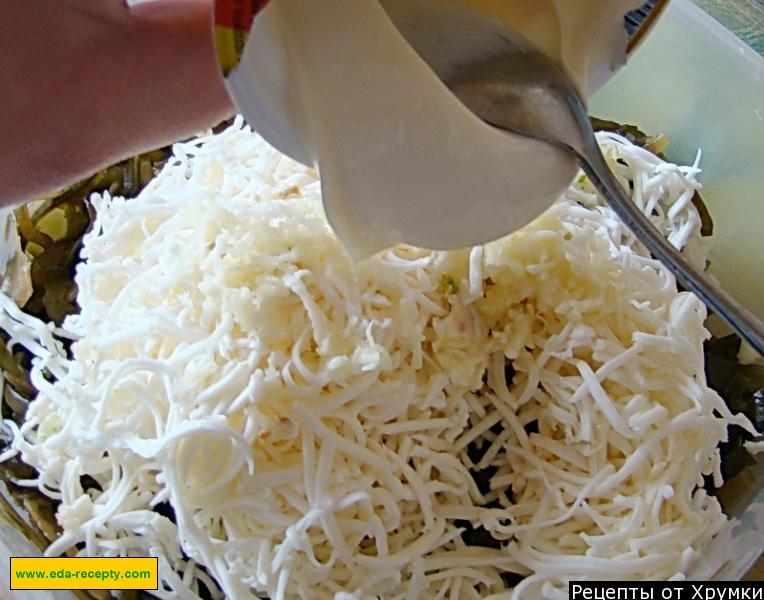 Шаг 6 приготовления Перец фаршированный морской капустой