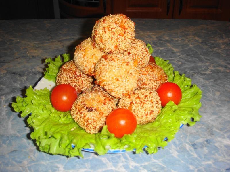 Шаг 19 приготовления Шарики куриные с виноградом