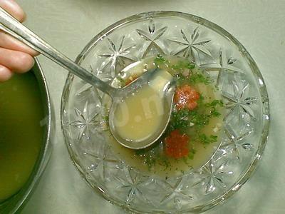 Шаг 16 приготовления Студень из свиных ножек и куры в скороварке