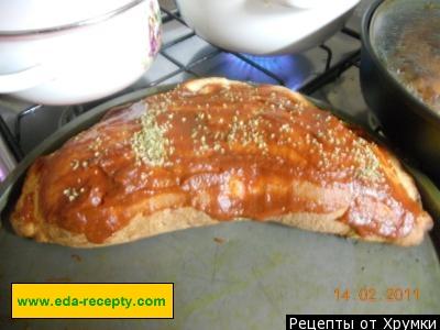 Шаг 1 приготовления Закрытая пицца Кальцоне в духовке