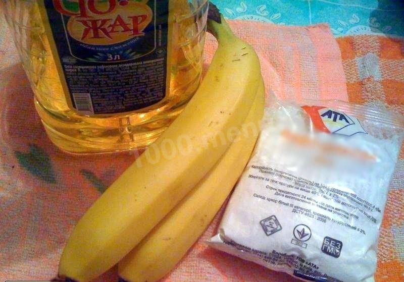 Шаг 1 приготовления Чипсы из бананов с кайенским перцем