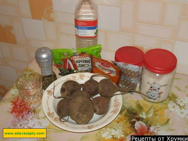 Шаг 1 приготовления Свекла в сахарном маринаде
