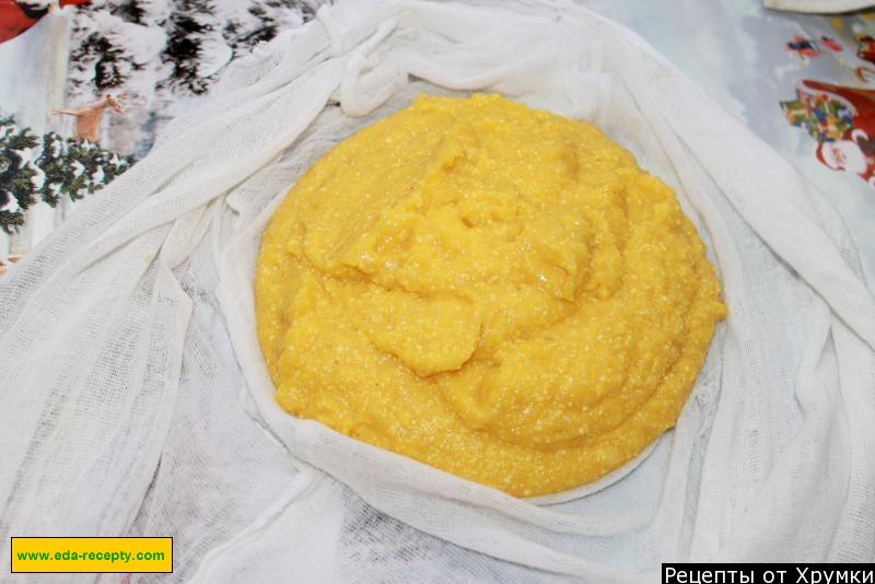 Шаг 9 приготовления Сыр из творога картошки желтков