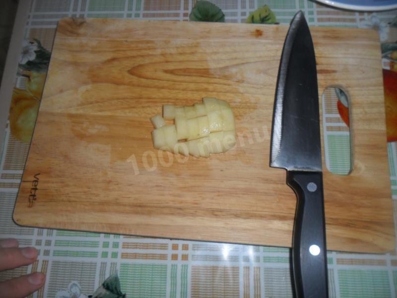 Шаг 5 приготовления Канапе с сыром и мандаринами