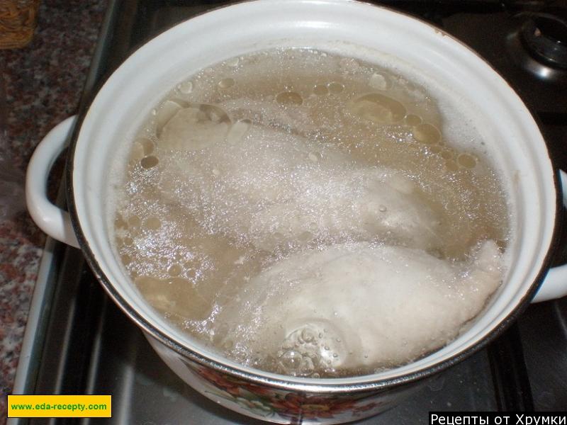 Шаг 4 приготовления Жульен куриный