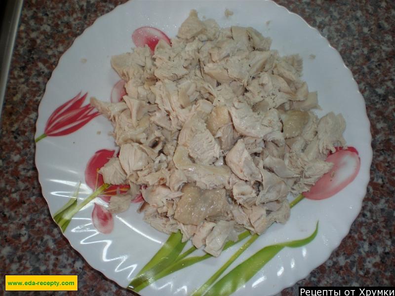 Шаг 6 приготовления Жульен куриный