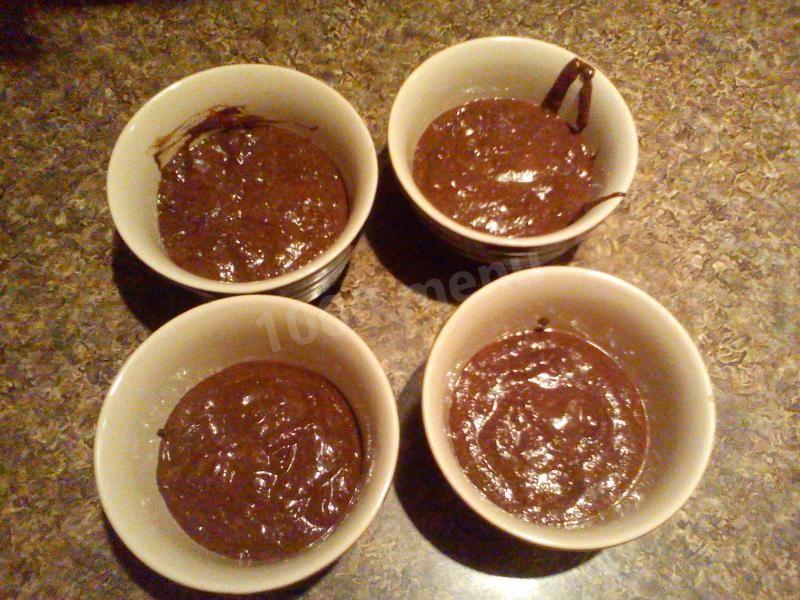 Шаг 11 приготовления Шоколадное суфле с ванильным вкусом