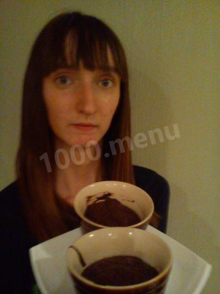 Шаг 4 приготовления Шоколадное суфле с ванильным вкусом