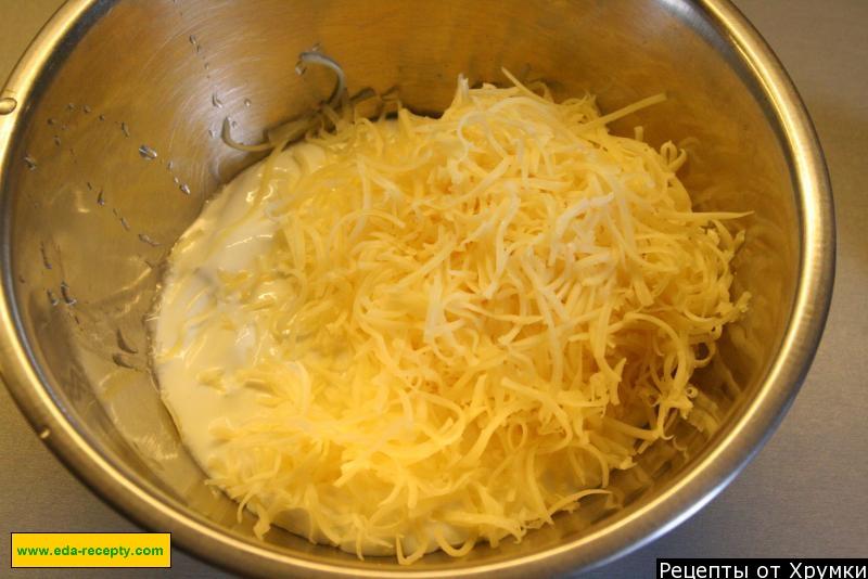 Шаг 10 приготовления Кабачки запеченные в духовке с зеленью, сыром и сметаной