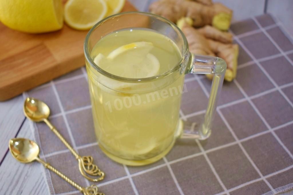 Шаг 5 приготовления Имбирный чай с лимоном для похудения