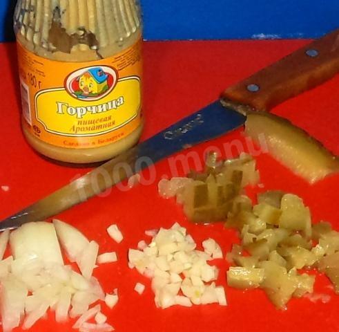 Шаг 7 приготовления Крабовые палочки в кляре с соусом аля тартар