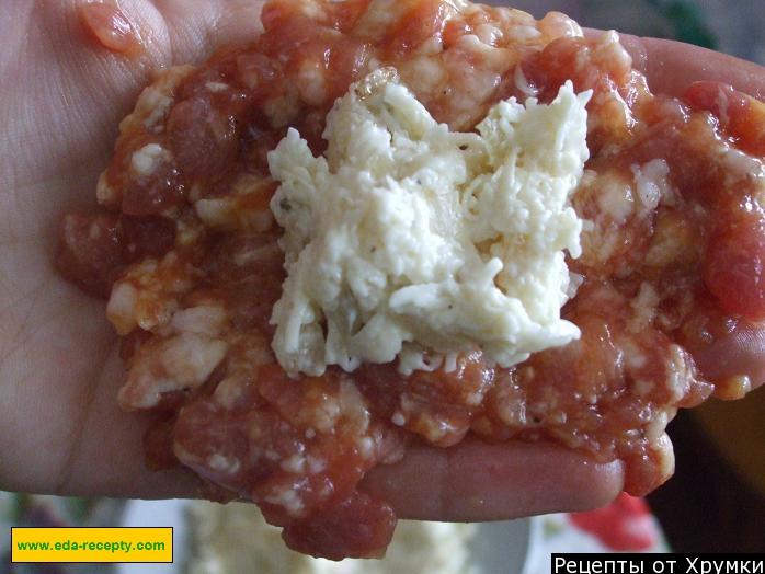 Шаг 9 приготовления Зразы из курицы с майонезом и сыром