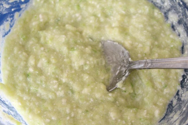 Шаг 5 приготовления Икра кабачковая с брынзой