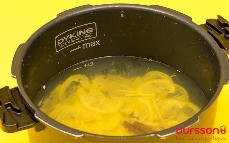 Шаг 6 приготовления Чай с корицей и имбирем согревающий
