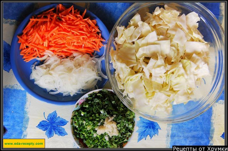 Шаг 2 приготовления Салат из капусты по-корейски