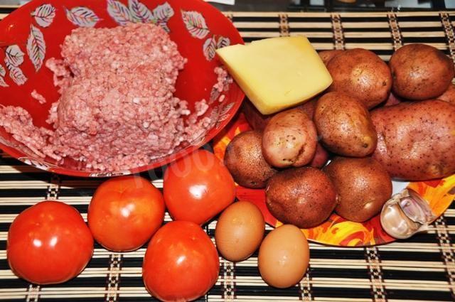 Шаг 1 приготовления Запеканка с фаршем