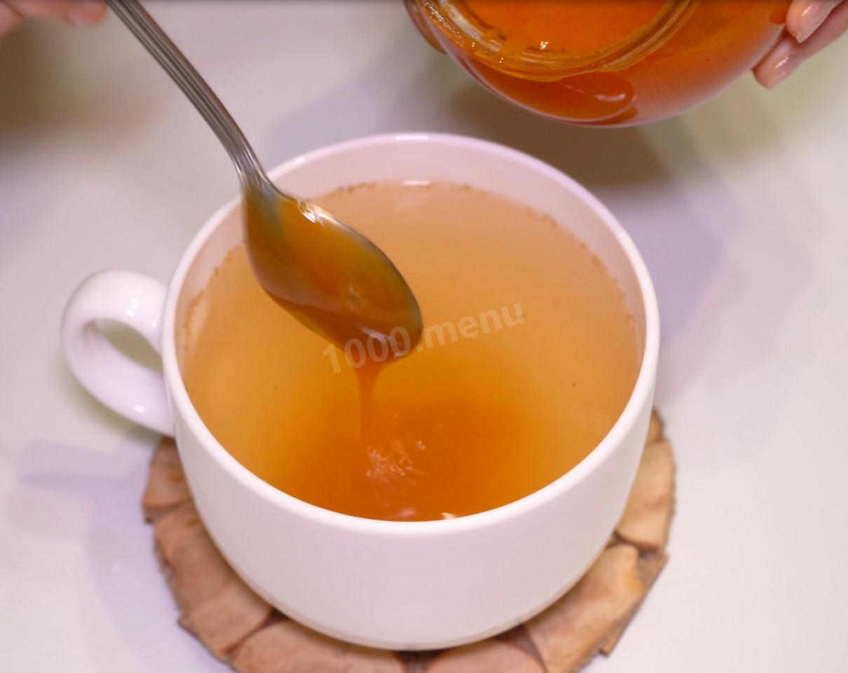 Шаг 9 приготовления Вкусный и полезный  имбирный чай с лимоном и ромашкой
