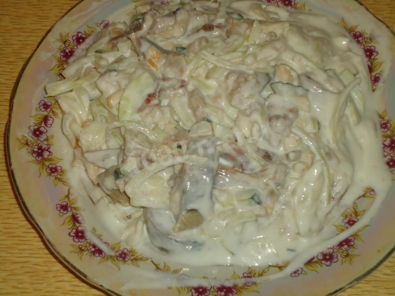 Шаг 7 приготовления Сельдь в йогурте