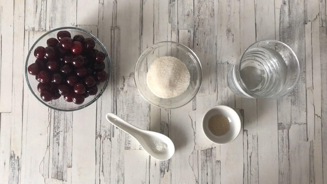 Шаг 1 приготовления Вишневый квас из вишни