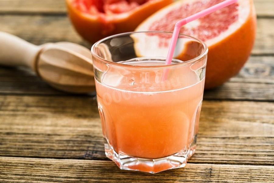 Обложка рецепта Вода с соком грейпфрута