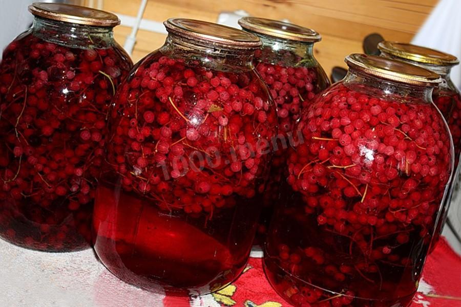 Обложка рецепта Компот на зиму из красной  и белой смородины