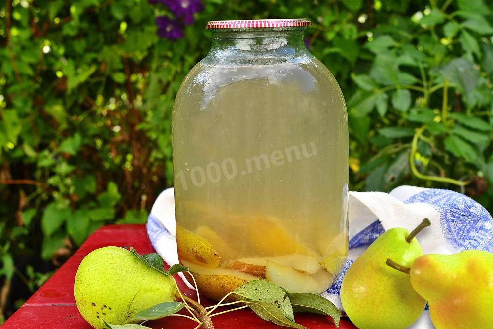 Обложка рецепта Компот из груш с лимонной кислотой