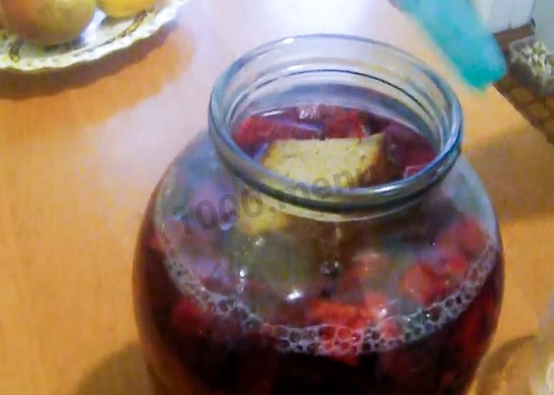 Шаг 5 приготовления Свекольная закваска для кваса
