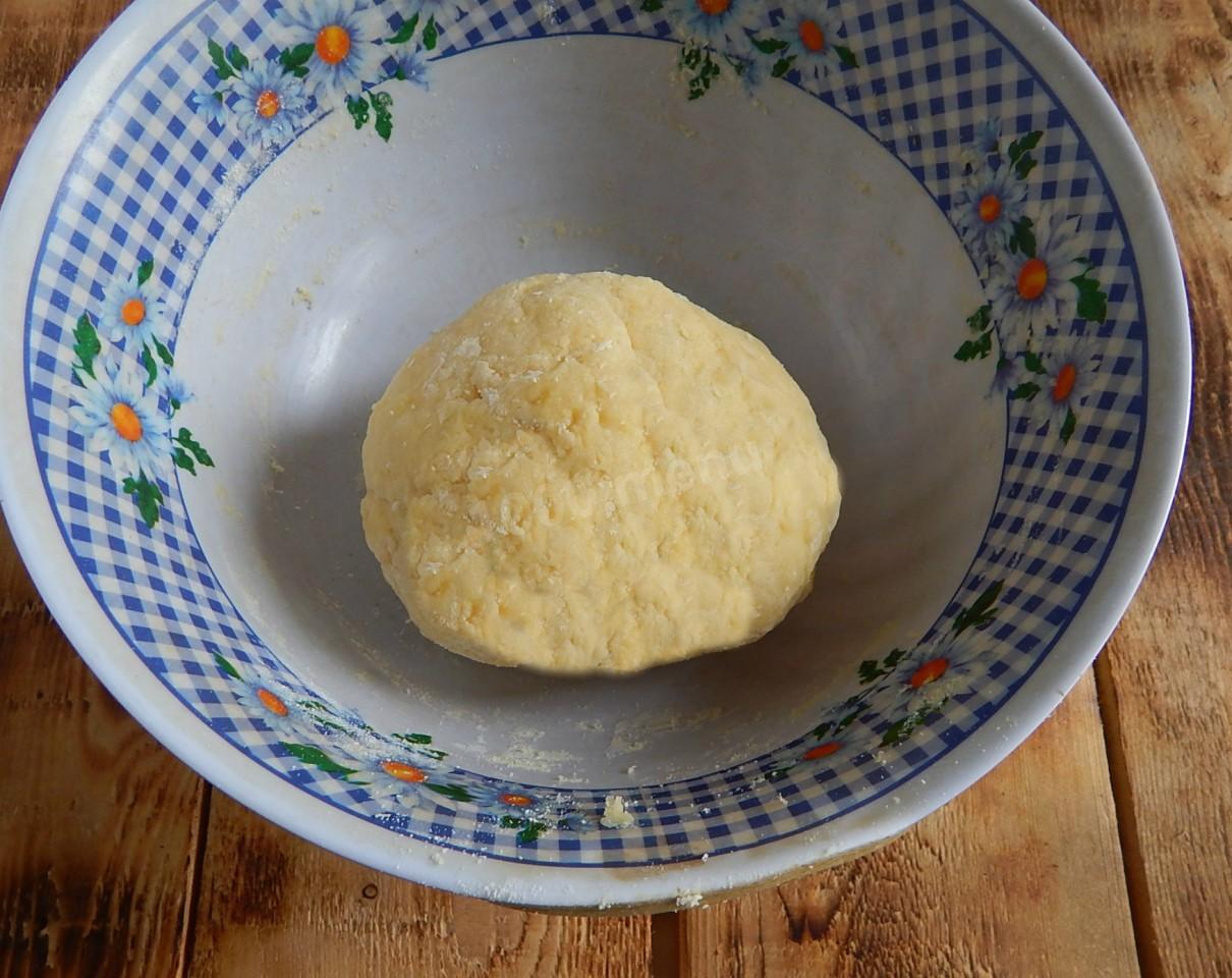Шаг 4 приготовления Песочное тесто для печенья на маргарине