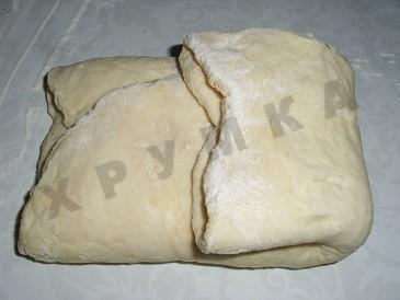 Шаг 5 приготовления Пресное тесто бездрожжевое на кефире