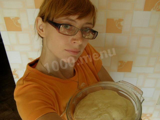 Шаг 12 приготовления Тесто для пирожков с сухими дрожжами на молоке и кефире