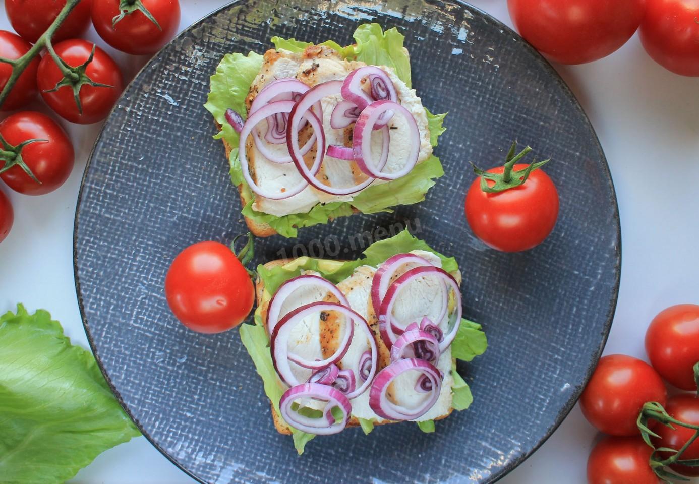 Шаг 11 приготовления Клаб сэндвич с курицей