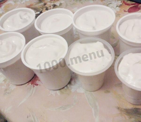 Шаг 3 приготовления Десерт творог кефир банан быстро и вкусно