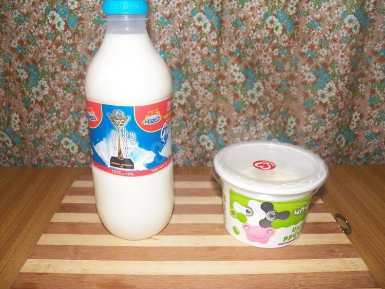 Шаг 1 приготовления Мацун