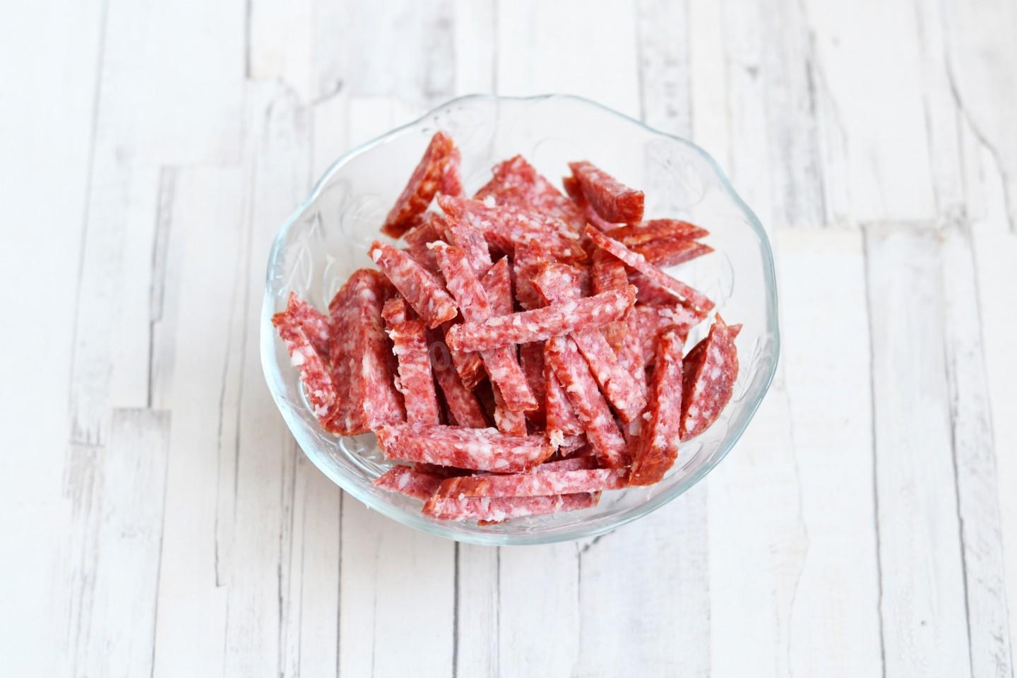 Шаг 7 приготовления Солянка сборная мясная классическая