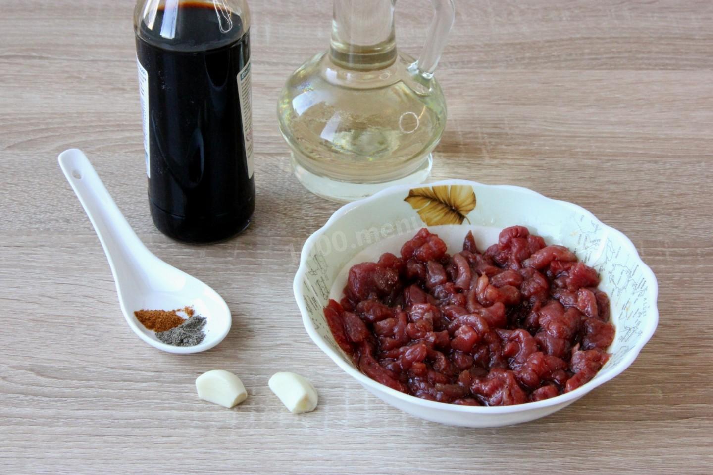 Шаг 4 приготовления Кукси по корейски с мясом