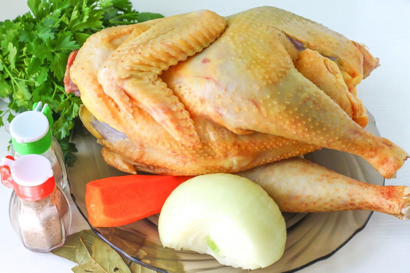 Шаг 1 приготовления Куриный бульон с яйцом